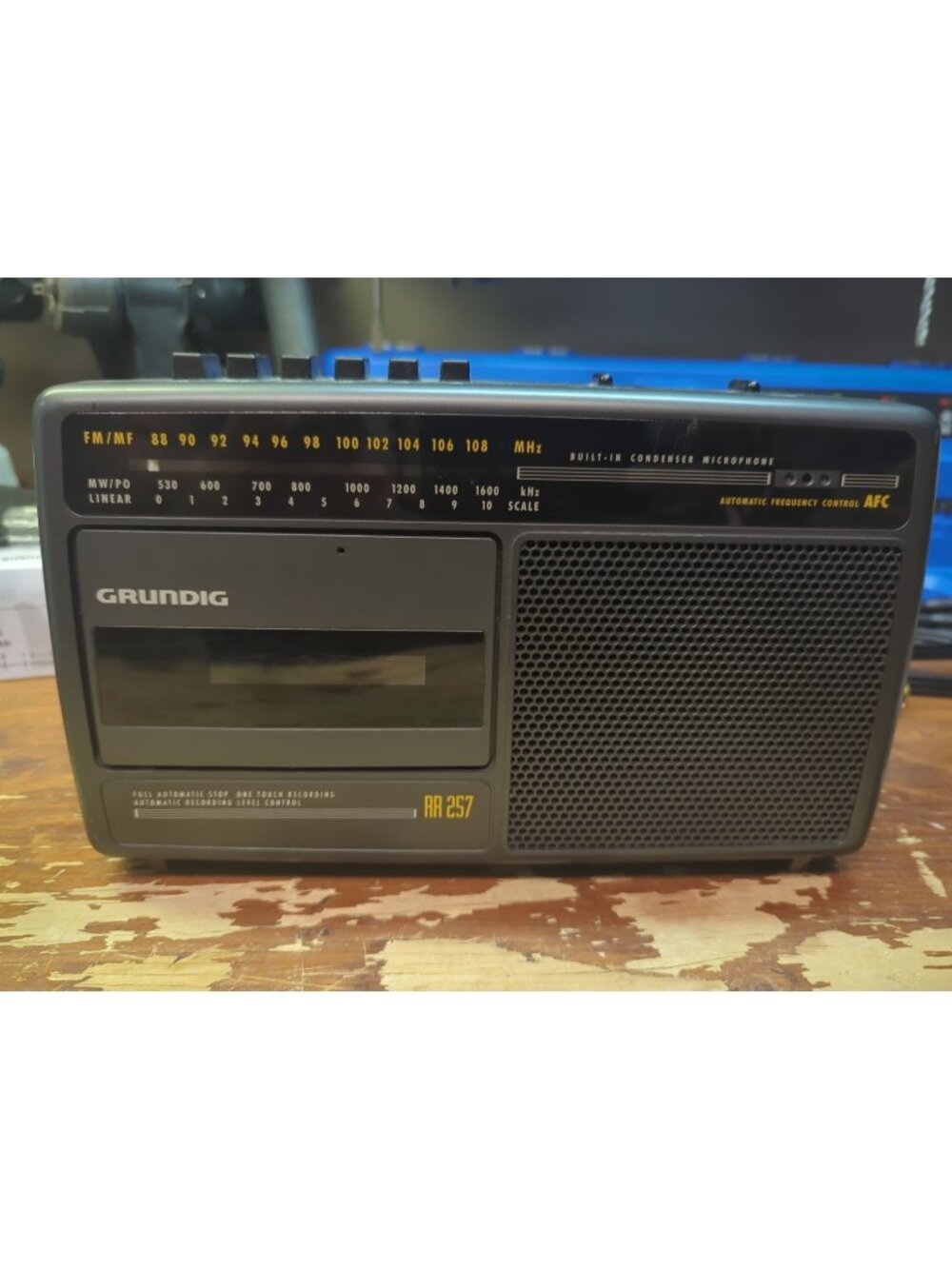 Vintage Grundig RR 257 Radio Cassette Recorder Player